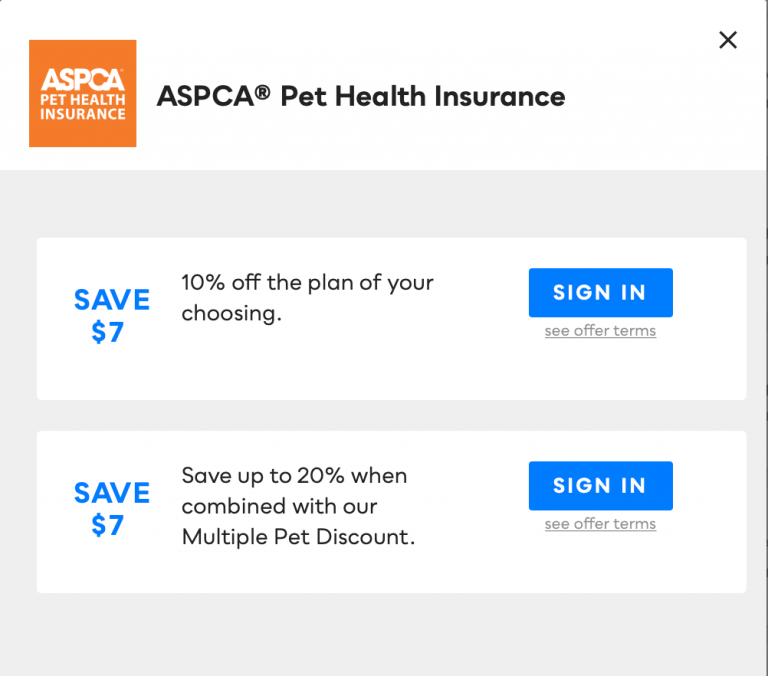 ASPCA Pet Health Insurance - Savvy Perks