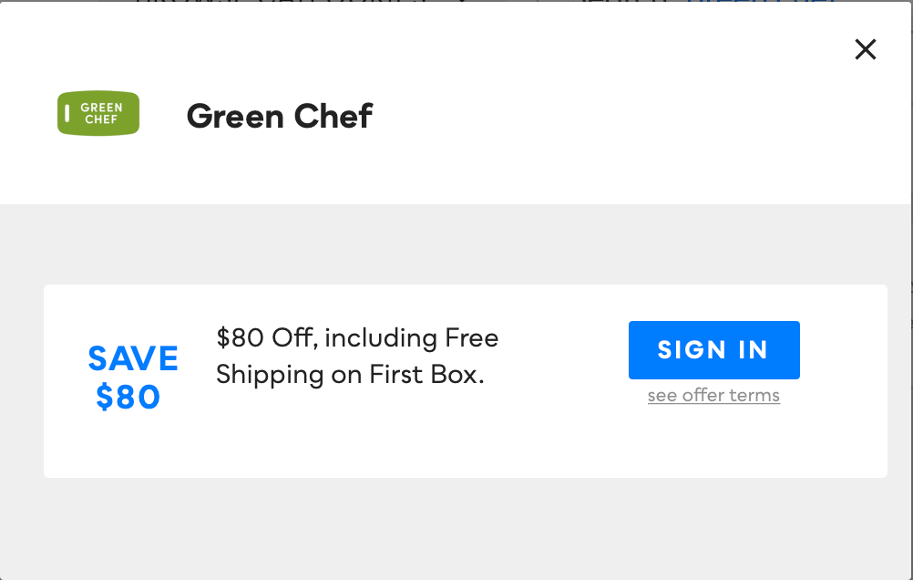Green Chef, Savvy Perks