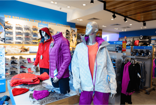 Columbia Sportswear, Store Clothes