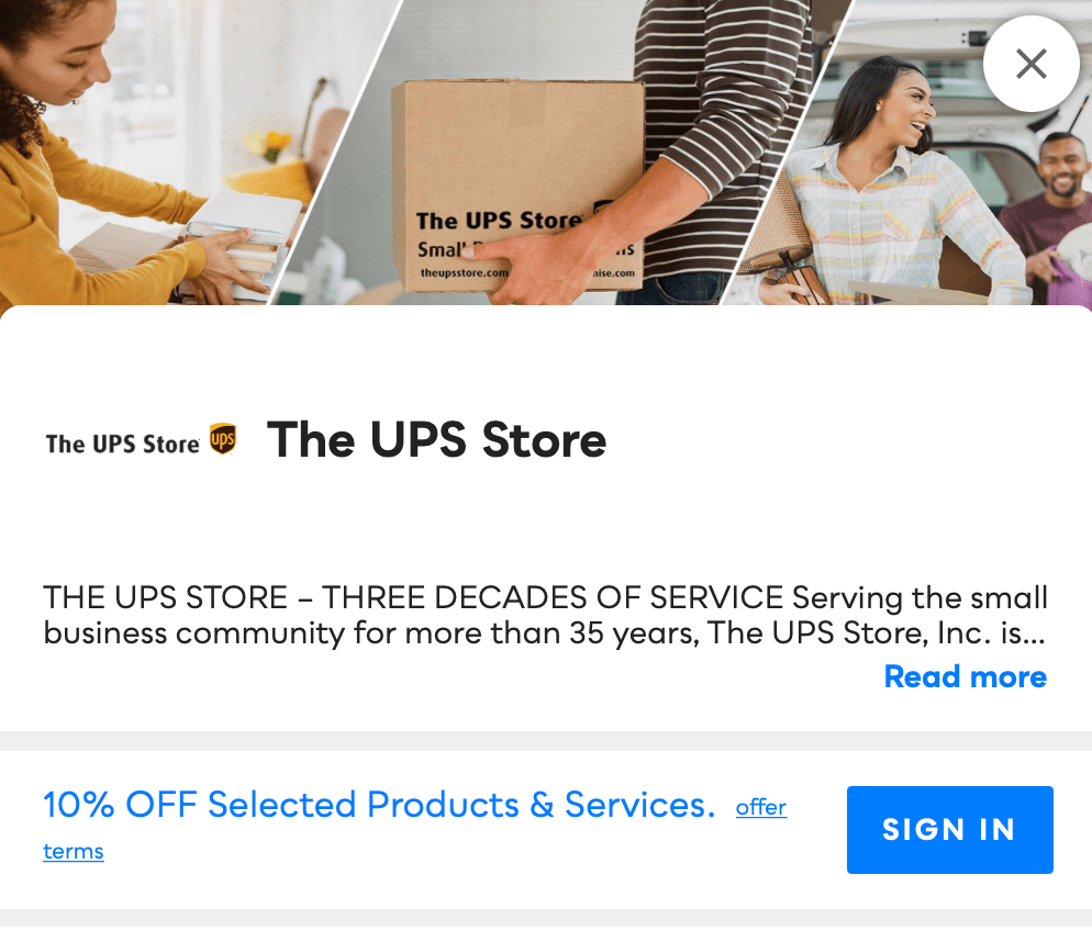 UPS Store Savvy Perks