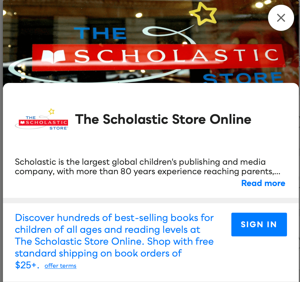 The Scholastic Store Online Savvy Perks