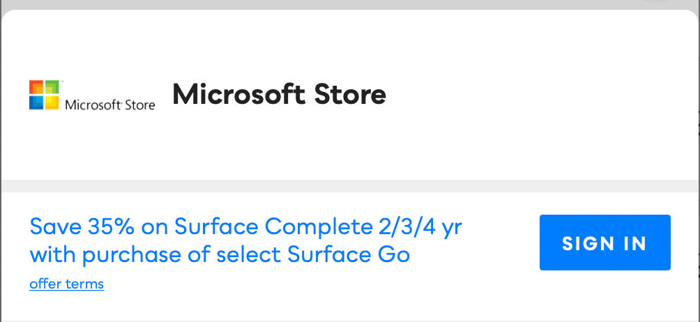 Microsoft Store Savvy Perks