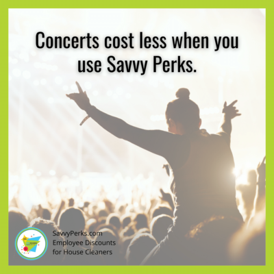 Concerts Cost Less - Savvy Perks